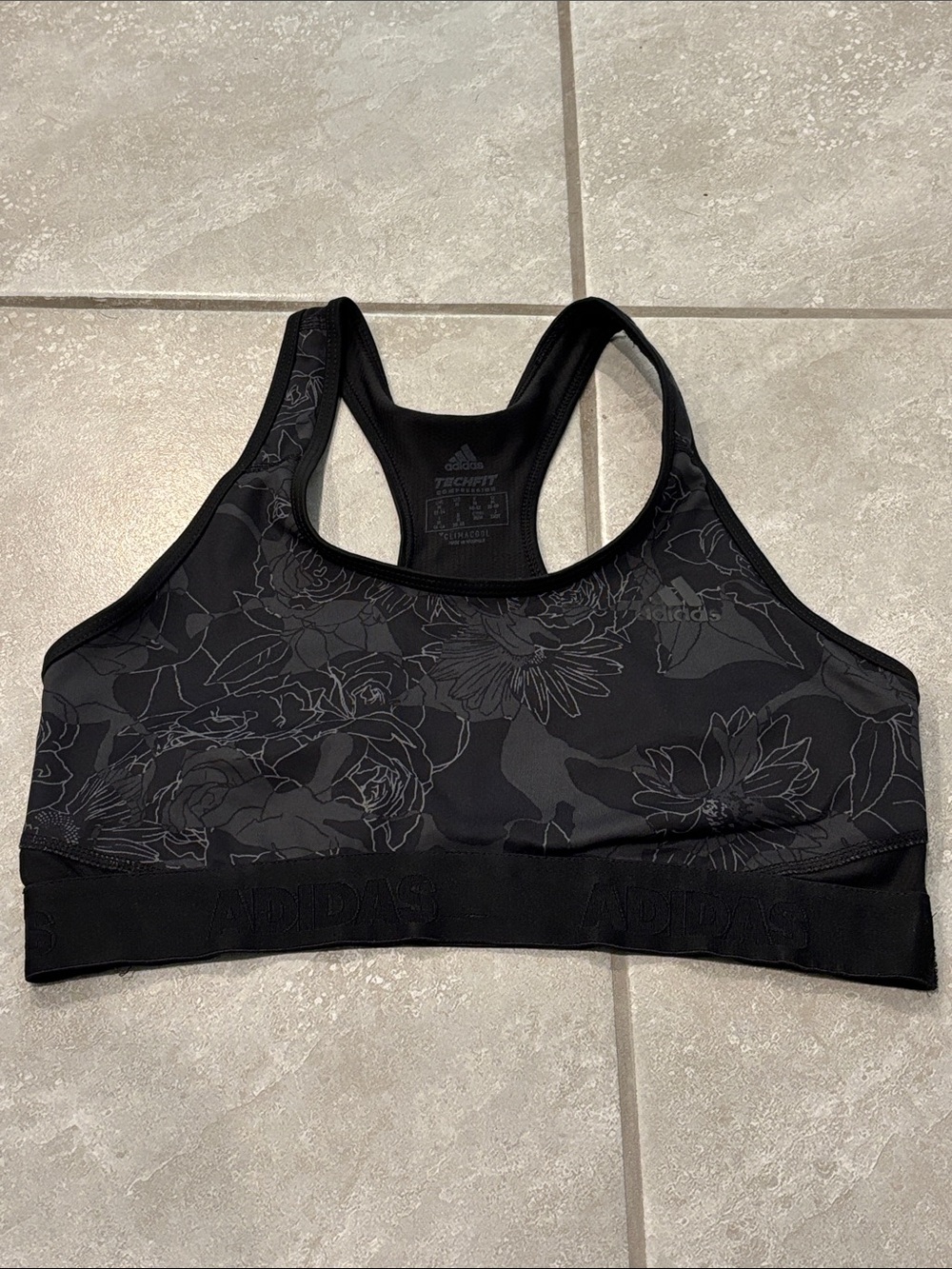 adidas Floral Sports Bra